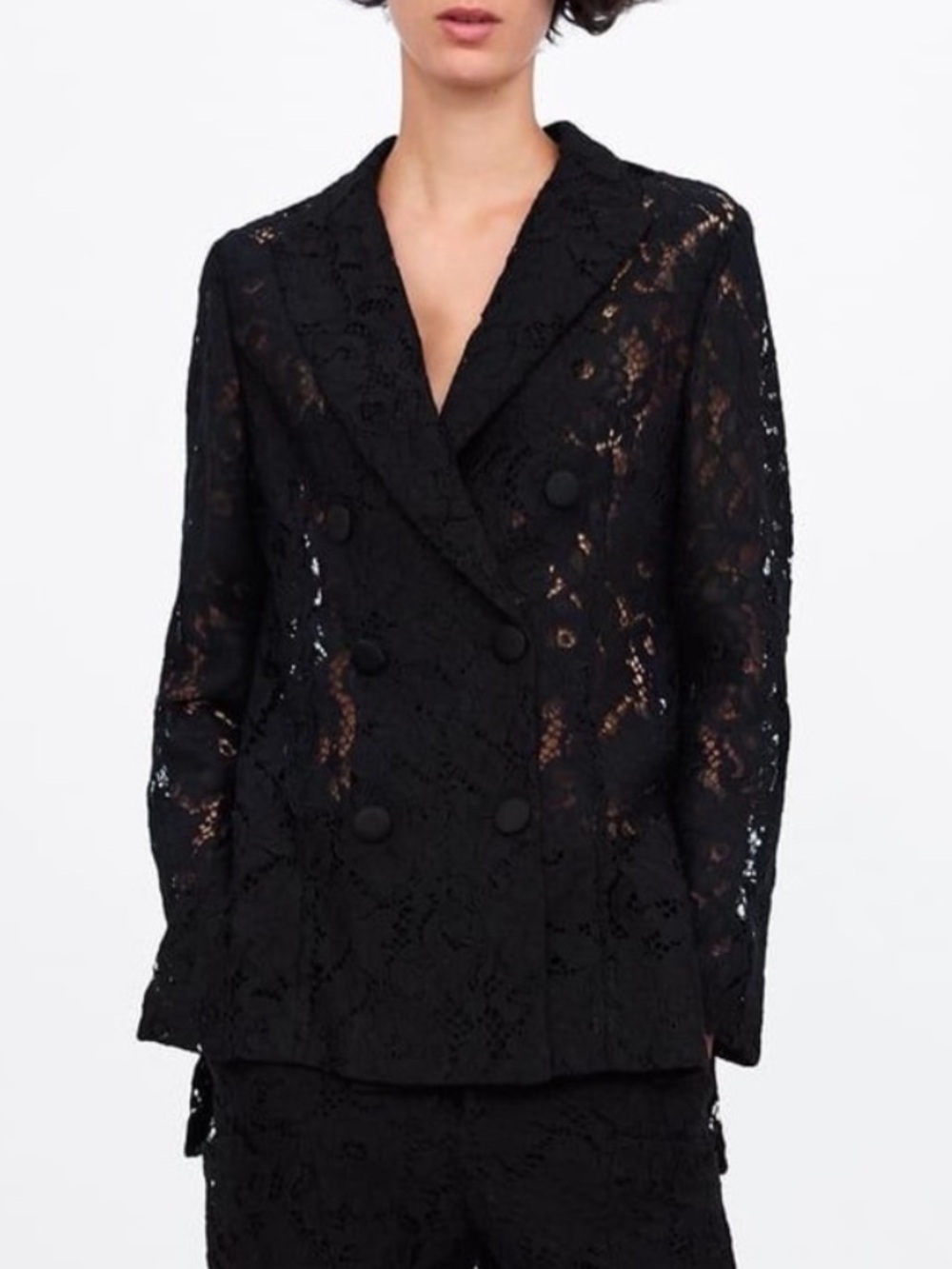 Zara Lace Blazer Jacket